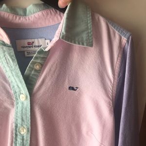 Vineyard Vines Colorblock Button Down Shirt